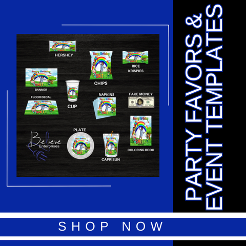 Party Favors & Event Templates