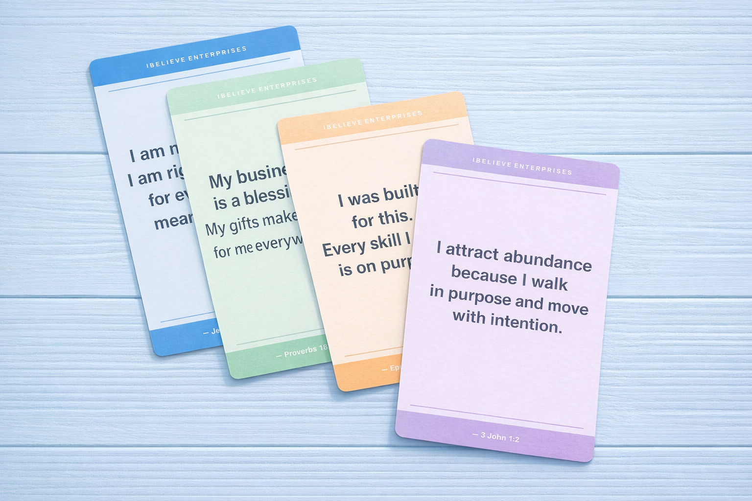 Daily Affirmation Cards | Printable Faith-Based Cards | Digital Download | Print at Home