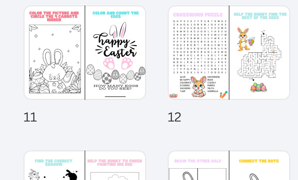 The Ultimate Easter Bunny Party Favor & Activity Bundle | Editable Canva Template