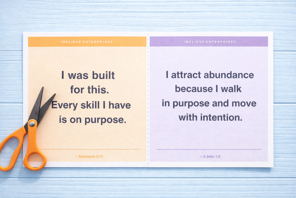 Daily Affirmation Cards | Printable Faith-Based Cards | Digital Download | Print at Home