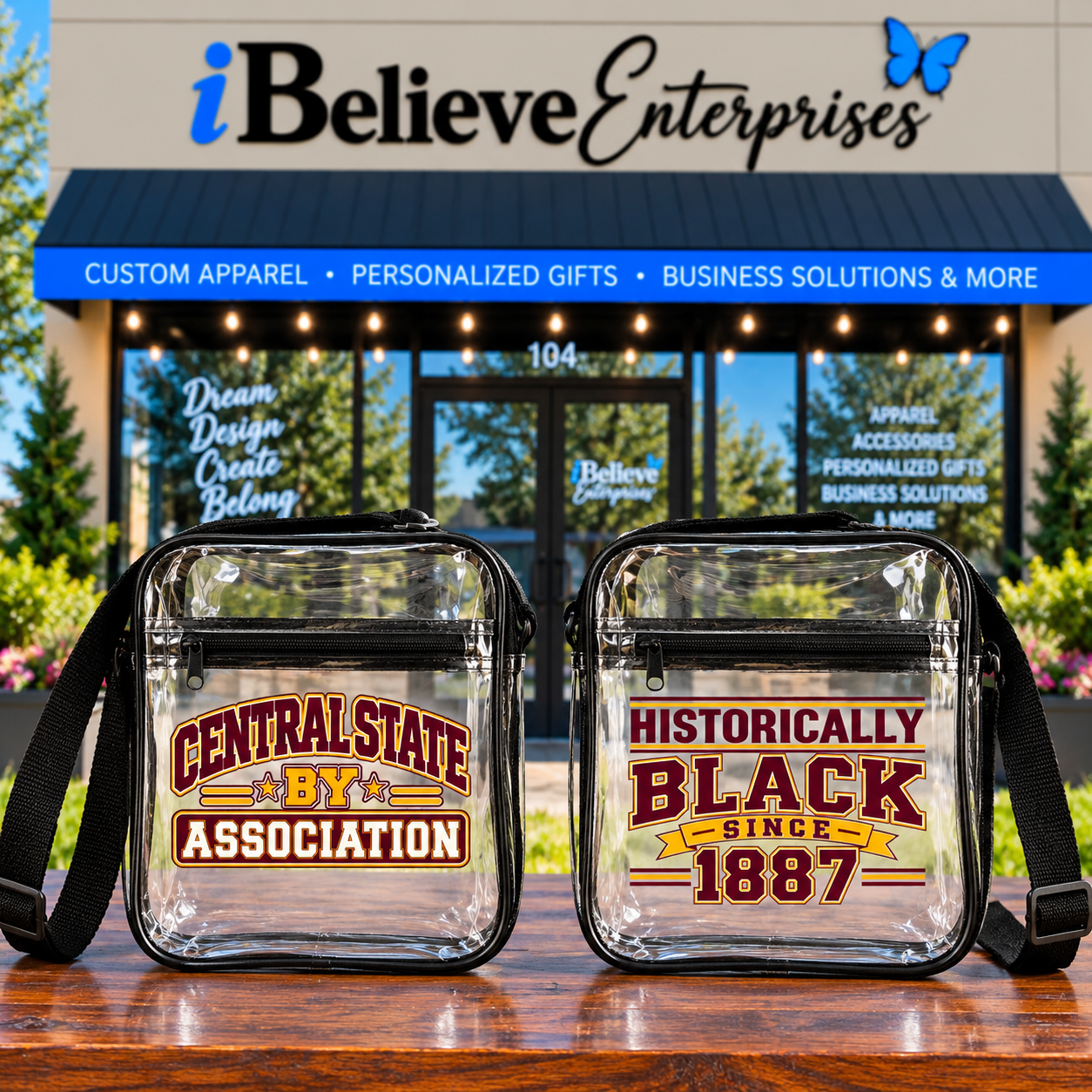 CSU Clear Crossbody Bag