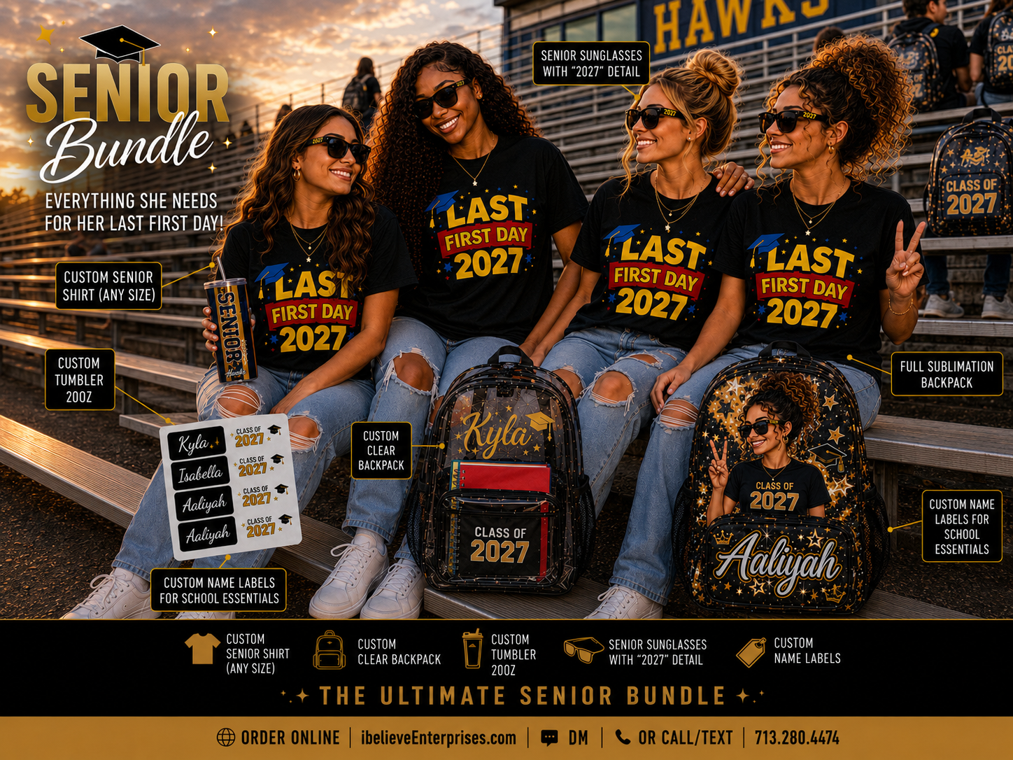 Custom Name Labels — Senior Edition