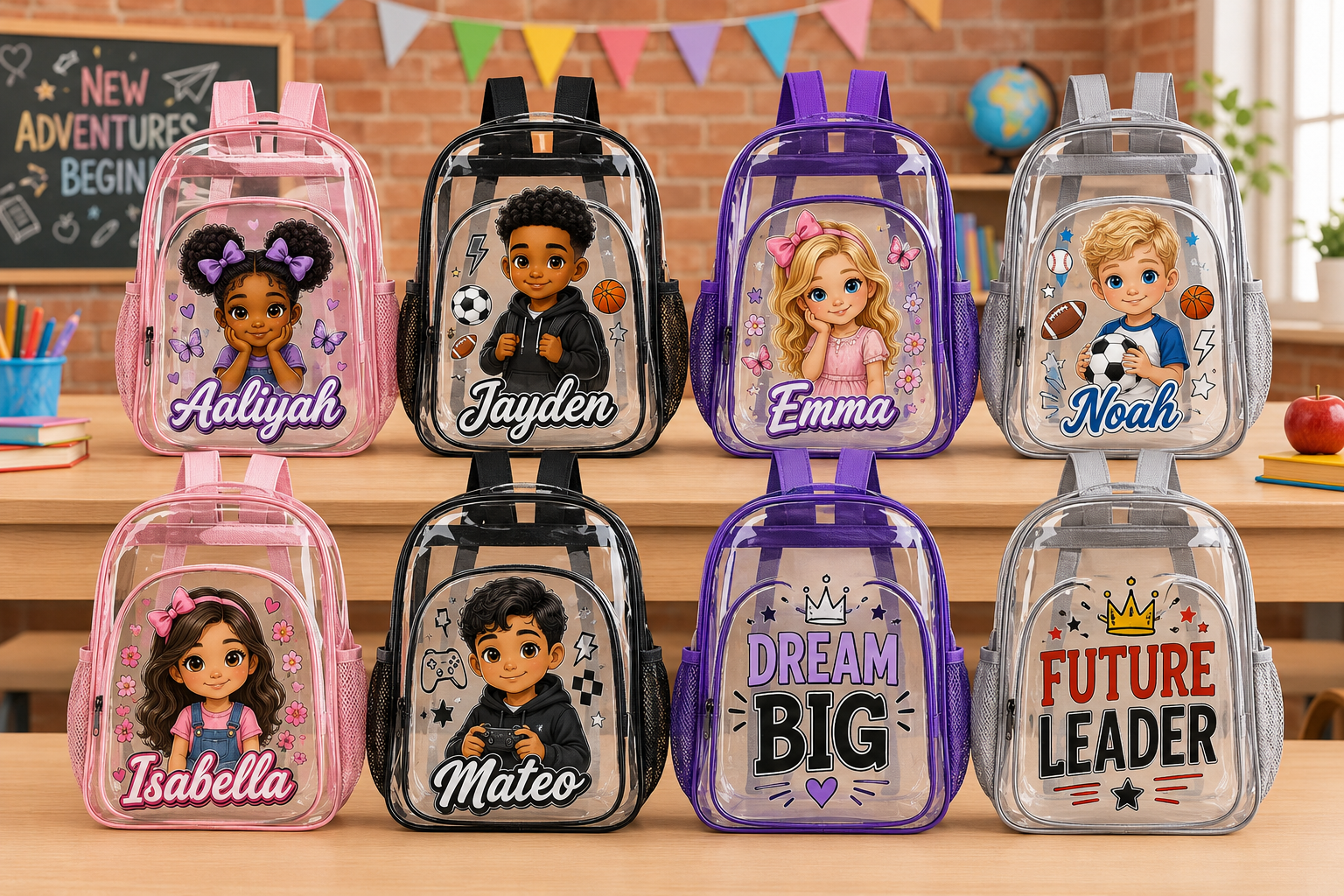 Custom Clear Backpack