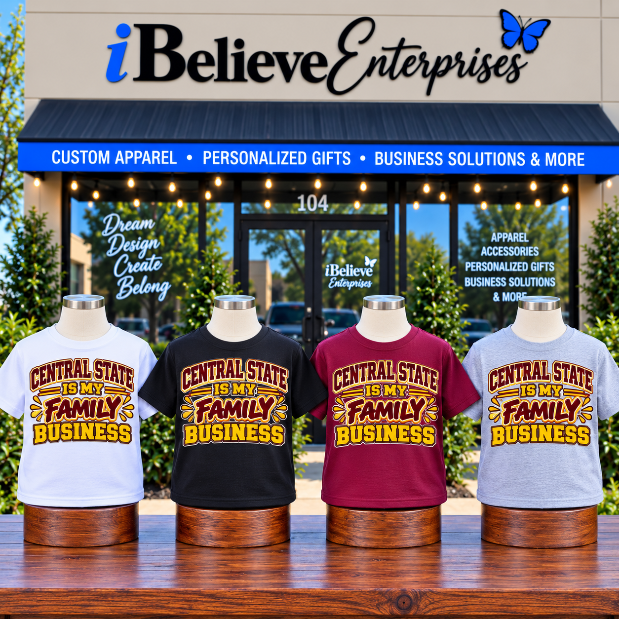 Central State Is My Family Business Kids Tee