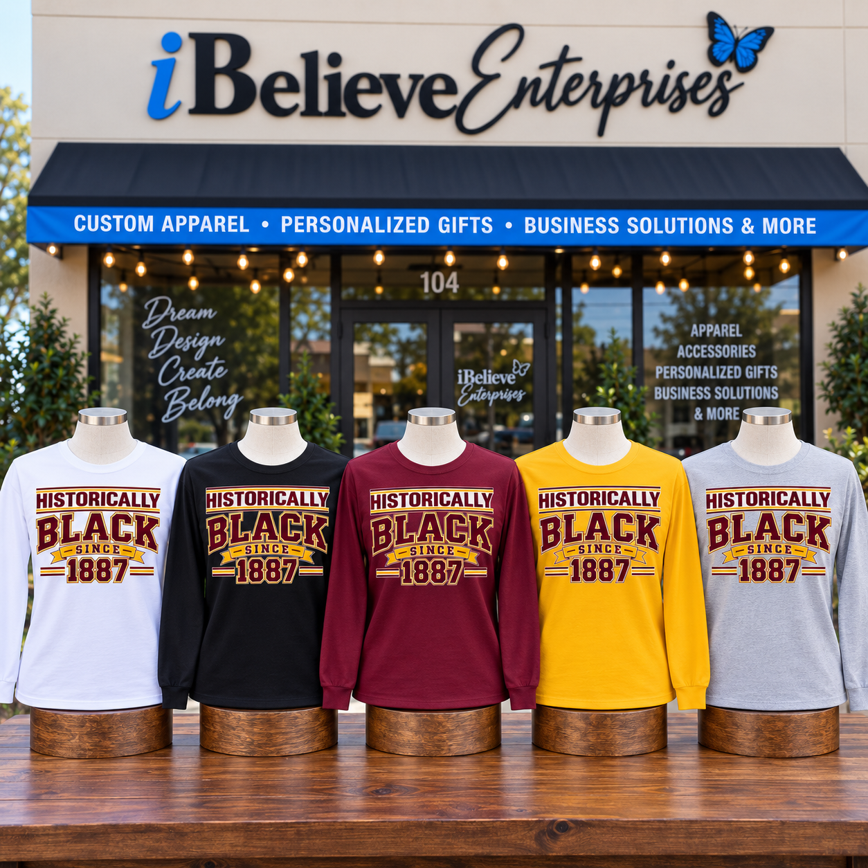 Historically Black Since 1887 Long Sleeve Tee