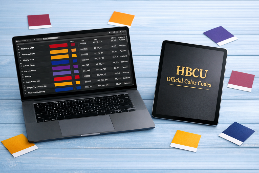 HBCU Official Color Codes — All 107 Schools