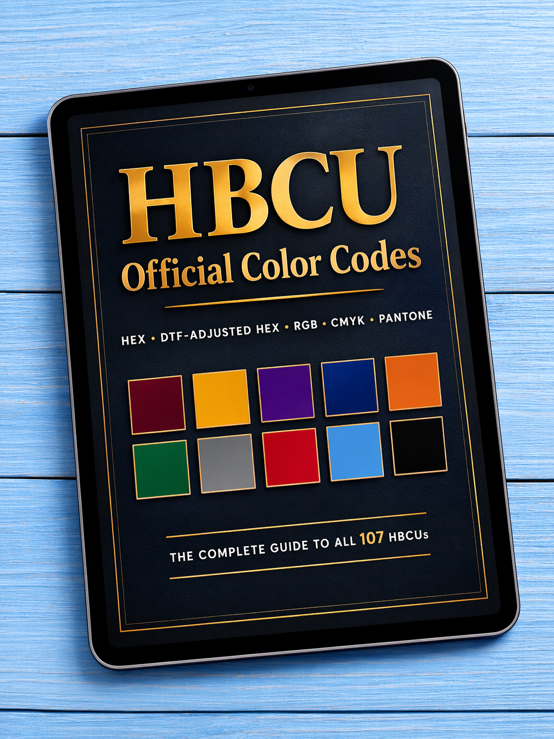 HBCU Official Color Codes — All 107 Schools