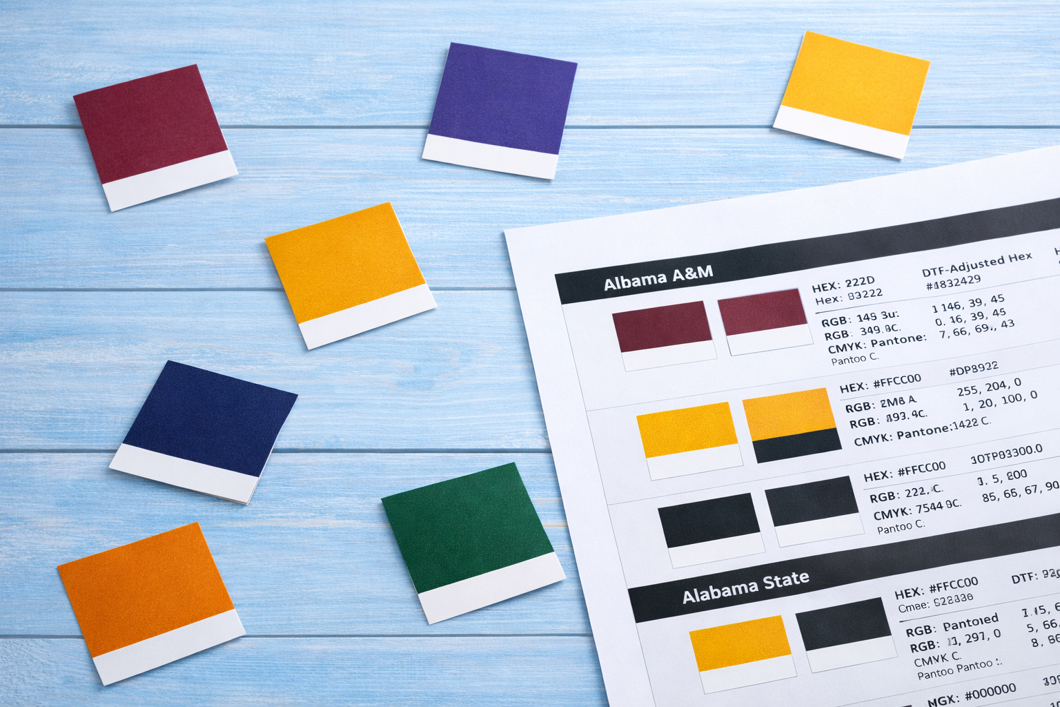 HBCU Official Color Codes — All 107 Schools