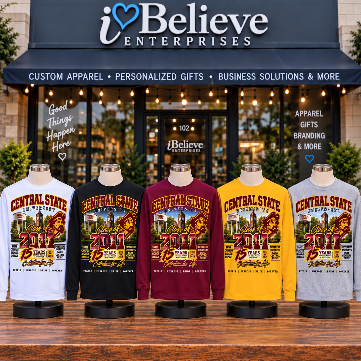 Class of 2011 — Campus Scene Long Sleeve Tee