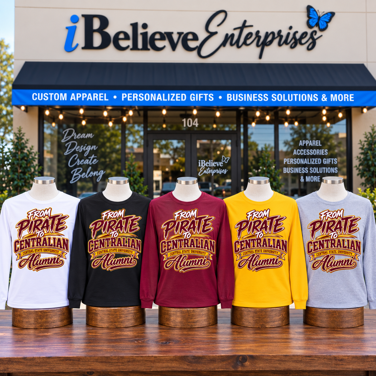From Pirate to Centralian Alumni Long Sleeve Tee